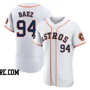 Men's Houston Astros Luis Baez Authentic White 2022 World Series Champions Home Jersey