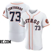 Men's Houston Astros Luis Contreras Authentic White 2022 World Series Champions Home Jersey