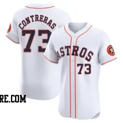 Men's Houston Astros Luis Contreras Elite White Home Jersey