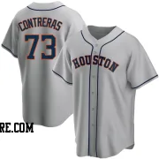 Men's Houston Astros Luis Contreras Replica Gray Road Jersey