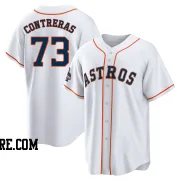 Men's Houston Astros Luis Contreras Replica White 2022 World Series Champions Home Jersey