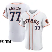 Men's Houston Astros Luis Garcia Authentic White 2022 World Series Champions Home Jersey