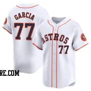 Men's Houston Astros Luis Garcia Limited White Home Jersey