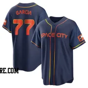 Men's Houston Astros Luis Garcia Replica Navy 2022 City Connect Jersey