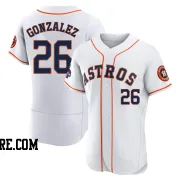 Men's Houston Astros Luis Gonzalez Authentic White 2022 World Series Champions Home Jersey