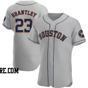 Men's Houston Astros Michael Brantley Authentic Gray Road Jersey