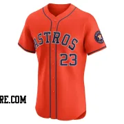 Men's Houston Astros Michael Brantley Elite Orange Alternate Vapor Premier Jersey