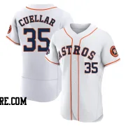 Men's Houston Astros Mike Cuellar Authentic White 2022 World Series Champions Home Jersey