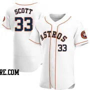 Men's Houston Astros Mike Scott Authentic White Home Jersey