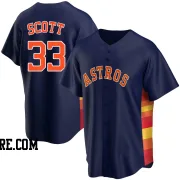 Men's Houston Astros Mike Scott Replica Navy Alternate Jersey