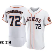 Men's Houston Astros Nick Hernandez Authentic White 2022 World Series Home Jersey