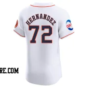 Men's Houston Astros Nick Hernandez Elite White Home Patch Jersey