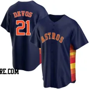 Men's Houston Astros Nolan Devos Replica Navy Alternate Jersey