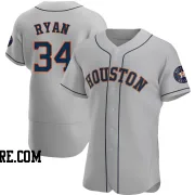 Men's Houston Astros Nolan Ryan Authentic Gray Road Jersey