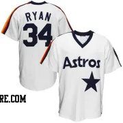 Men's Houston Astros Nolan Ryan Authentic White Throwback Jersey