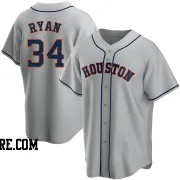 Men's Houston Astros Nolan Ryan Replica Gray Road Jersey