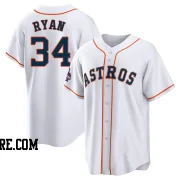 Men's Houston Astros Nolan Ryan Replica White 2022 World Series Champions Home Jersey