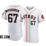 Men's Houston Astros Parker Mushinski Authentic White 2022 World Series Home Jersey