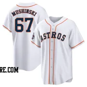 Men's Houston Astros Parker Mushinski Replica White 2022 World Series Champions Home Jersey