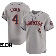 Men's Houston Astros Pedro Leon Limited Gray Away Jersey