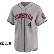 Men's Houston Astros Pedro Leon Limited Gray Away Jersey