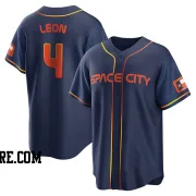 Men's Houston Astros Pedro Leon Replica Navy 2022 City Connect Jersey