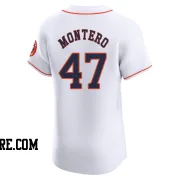 Men's Houston Astros Rafael Montero Elite White Home Jersey