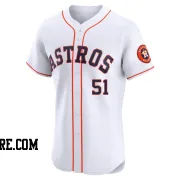 Men's Houston Astros Randy Johnson Elite White Home Jersey