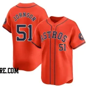 Men's Houston Astros Randy Johnson Limited Orange Alternate Jersey