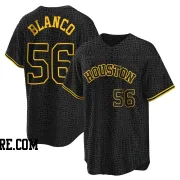 Men's Houston Astros Ronel Blanco Replica Black Snake Skin City Jersey