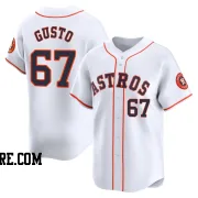 Men's Houston Astros Ryan Gusto Limited White Home Jersey