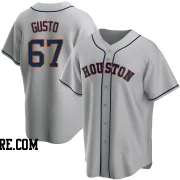 Men's Houston Astros Ryan Gusto Replica Gray Road Jersey