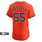 Men's Houston Astros Ryan Pressly Elite Orange Alternate Vapor Premier Jersey