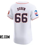 Men's Houston Astros Shawn Dubin Elite White Home Patch Jersey