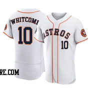 Men's Houston Astros Shay Whitcomb Authentic White 2022 World Series Home Jersey