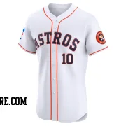 Men's Houston Astros Shay Whitcomb Elite White Home Patch Jersey