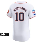 Men's Houston Astros Shay Whitcomb Elite White Home Patch Jersey