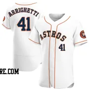 Men's Houston Astros Spencer Arrighetti Authentic White Home Jersey