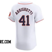 Men's Houston Astros Spencer Arrighetti Elite White Home Jersey