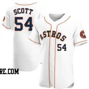 Men's Houston Astros Tayler Scott Authentic White Home Jersey