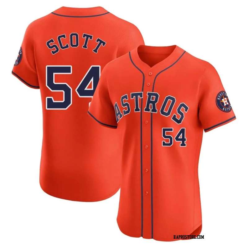 Men's Houston Astros Tayler Scott Elite Orange Alternate Vapor Premier Jersey