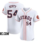 Men's Houston Astros Tayler Scott Elite White Home Jersey