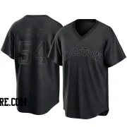 Men's Houston Astros Tayler Scott Replica Black Pitch Fashion Jersey