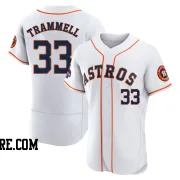 Men's Houston Astros Taylor Trammell Authentic White 2022 World Series Champions Home Jersey