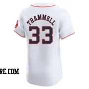 Men's Houston Astros Taylor Trammell Elite White Home Jersey