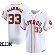 Men's Houston Astros Taylor Trammell Limited White Home Jersey