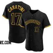 Men's Houston Astros Victor Caratini Authentic Black Snake Skin City Jersey