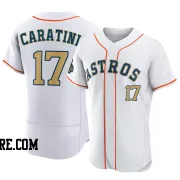 Men's Houston Astros Victor Caratini Authentic Gold White 2023 Collection Jersey