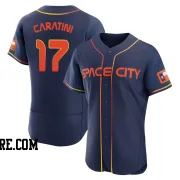 Men's Houston Astros Victor Caratini Authentic Navy 2022 City Connect Jersey