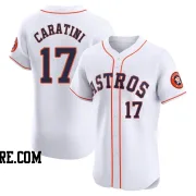 Men's Houston Astros Victor Caratini Elite White Home Jersey